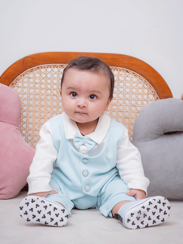 Tuxedo Romper (0-12M)