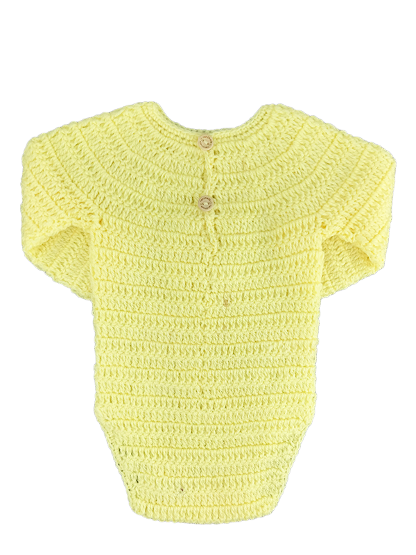 Yellow Teddy Crochet Bodysuit