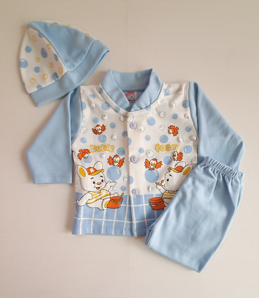 SNB37-Foam Nightsuit (0-3M)