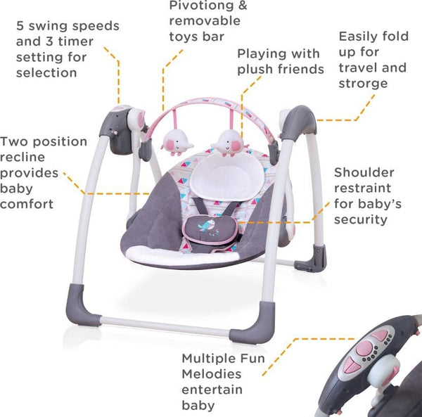 Mastela Deluxe Portable Swing