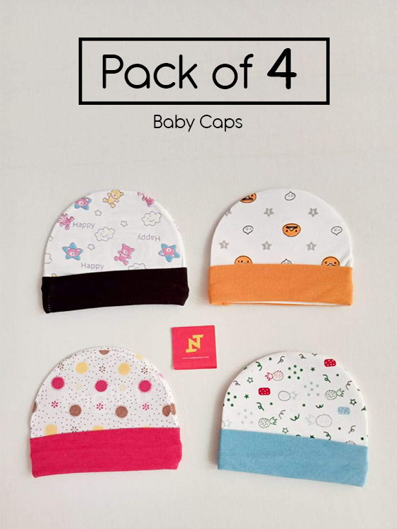 Pack of 4 Assorted Caps