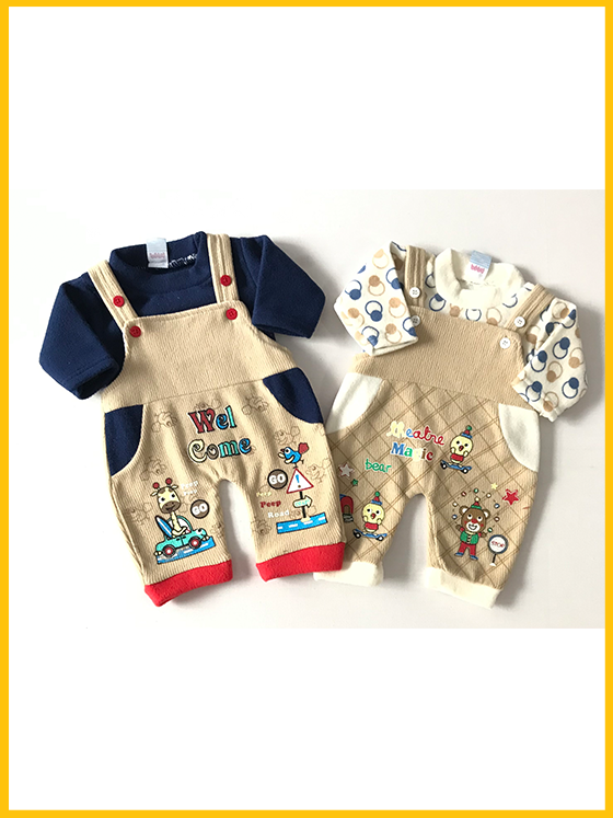 Pack of 2 Winter Dungarees