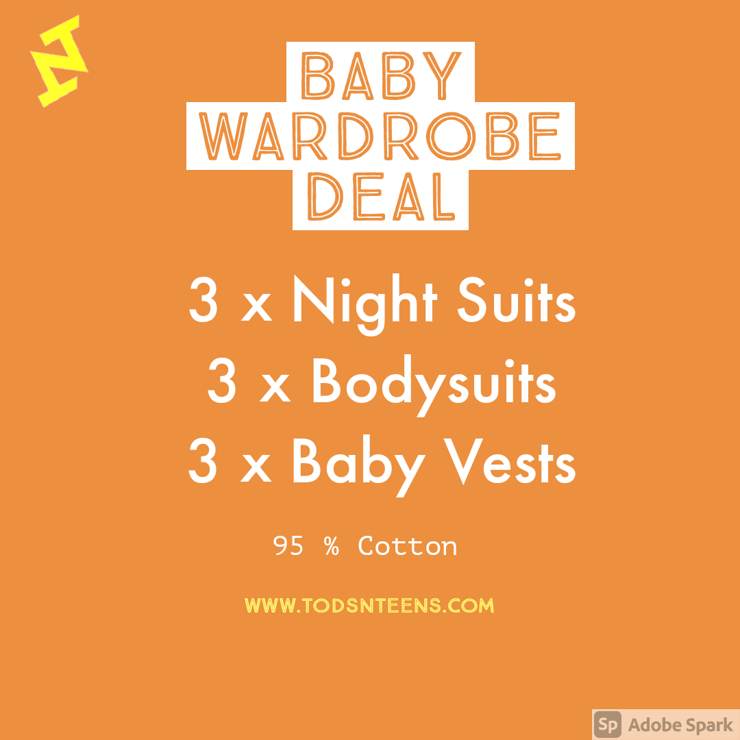 Baby Wardrobe Deal (Pack of 9) TodsNTeens
