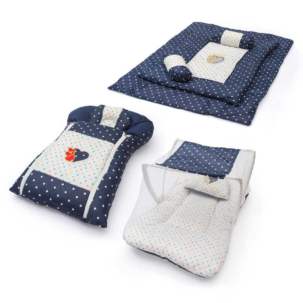 Polka 8 Pieces Baby Bed Set