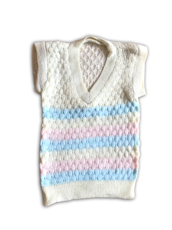 IW020-Colorful Knitted Sweater