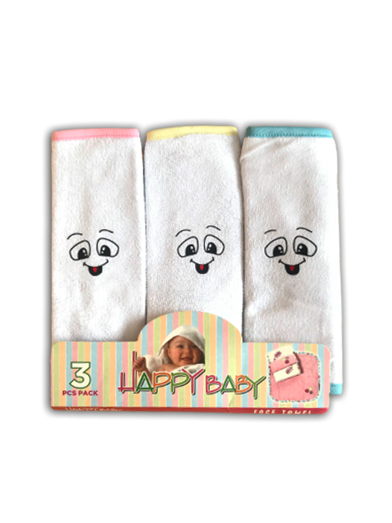 SHT98-Pack of 3 Face towels