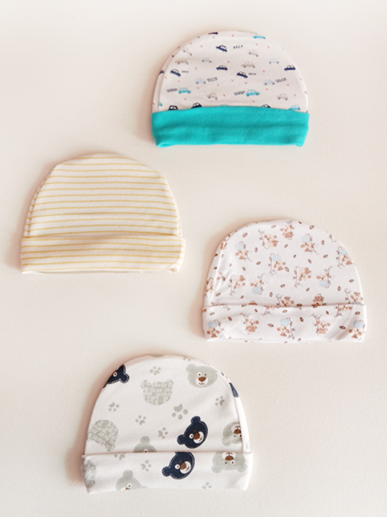 Pack of 4 Baby Caps