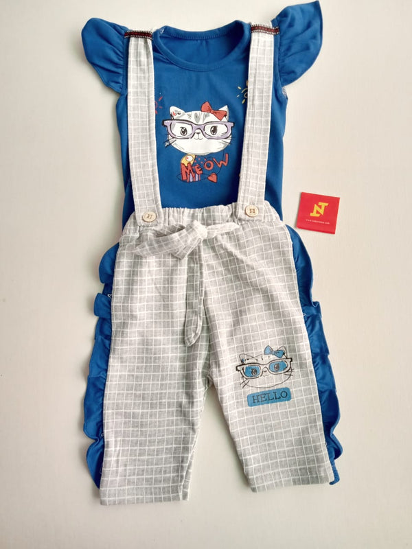 G1(SG55)-Meow Dungaree (12m-3y)