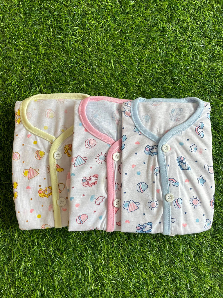 Pack of 3 Baby Nightsuits (Newborn)