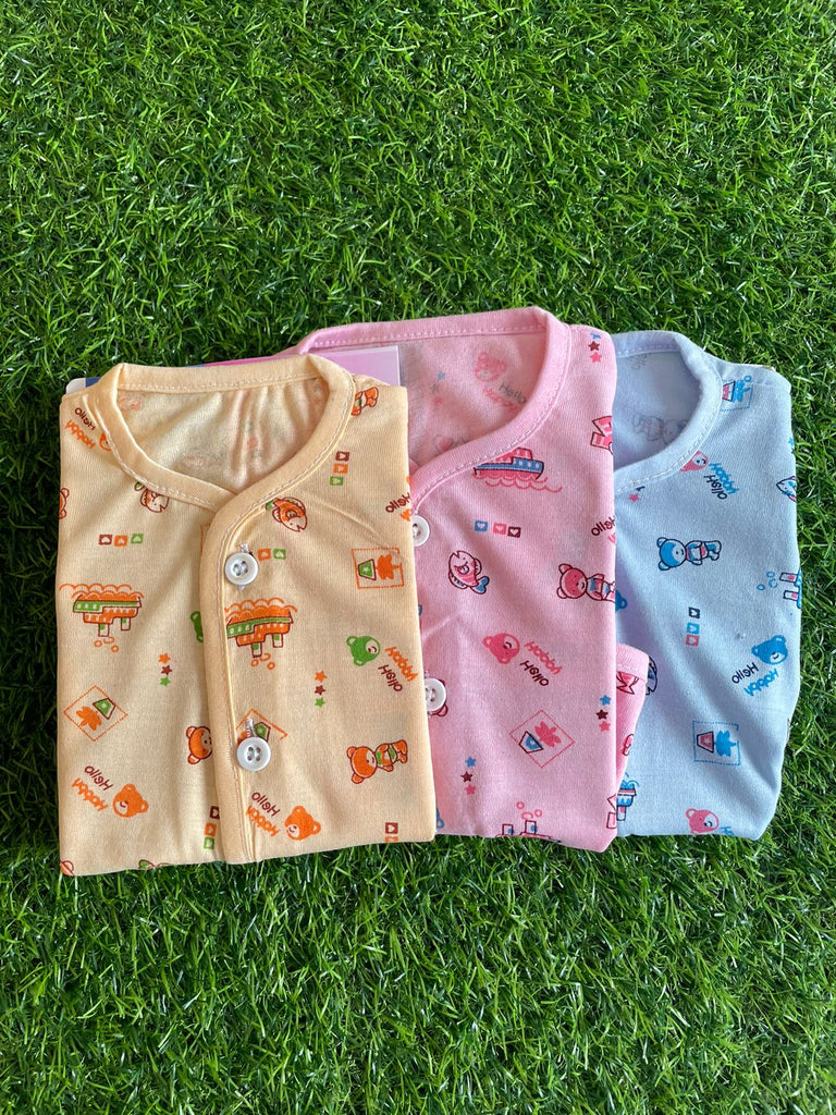 Pack of 3 Baby Nightsuits (Newborn)