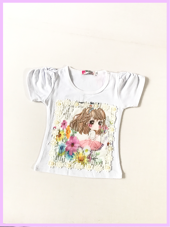 Girls T-Shirt (3-18M) - White