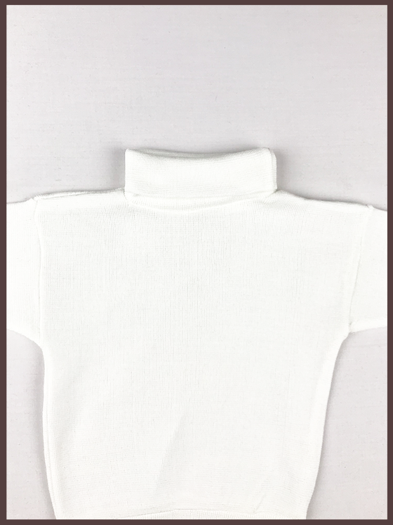 White Baby Turtle Neck